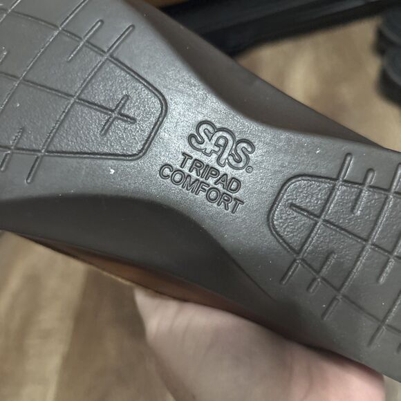 SAS Roamer Women's Sz 8 M Saddle Brown Leather Comfort Shoes - Picture 7 of 9